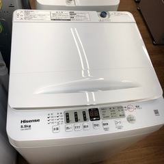 安心の1年保証付！！Hisense 全自動洗濯機　5.5kg 2...