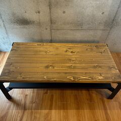 センターテーブル ローテーブル 120cm×60cm 天然木 +...
