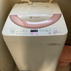 シャープの洗濯機6L