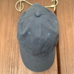 キャップ つば付き 青 デニム ブルー サイズ調節可能 帽子