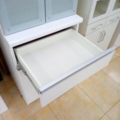 ☆ジモティ割あり☆ 食器棚 ホワイト、グレー H197.5×D48.5×W59