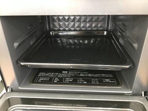★ジモティ割あり★ YAMAZEN オーブンレンジ NERP-018FV（B)  22年製 動作確認／クリーニング済み KJ4412 ☆ジモティ割あり☆ YAMAZEN オーブンレンジ NERP-018FV（B) 22年製