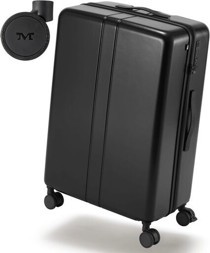 [MAIMO] スーツケース 新素材RPO  Mサイズ ブラック 軽量 3.4kg 大容量 62L 日本企業開発　キャスター交換可能