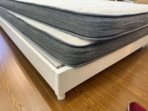 愛品館八千代店】ニトリ セミダブルベッド NスリープハードH2-02CR ②