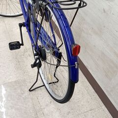 ☆ジモティ割あり☆ 軽快車 27インチ 青 クリーニング済み TJ4367