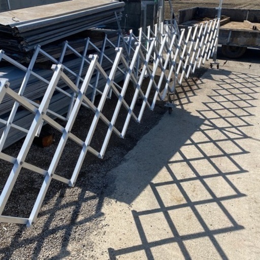 工事現場用アルミフェンス620cm/110cm