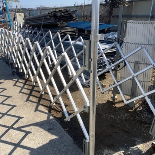 工事現場用アルミフェンス620cm/110cm - その他 