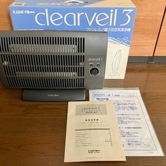 ファンレス電子式空気清浄機 クリアベール3 中古品