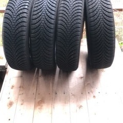 タイヤ　中古　155/65R14 75H ダンロップ　4本　溝6.5〜7mm