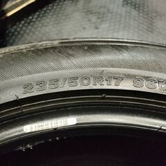BS BRIDGESTONE REGNO GR-XI 235/50R17 17インチ 夏タイヤ 4本 バリ溝 レジェンド クラウンマジェスタ等　(TH041)