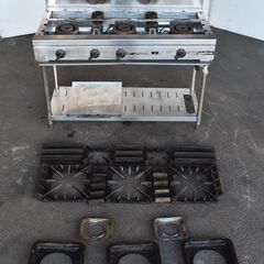 【ヤ取終了7/6】≪yt1158ジ≫ tanico/タニコー 5口 ガステーブル TSGT-1232 都市ガス用 2015年 業務用ガスコンロ 動作未確認/現状品 51209-09 ≪yt1158ジ≫ tanico/タニコー 5口 ガステーブル TSGT-1232 都市ガス用