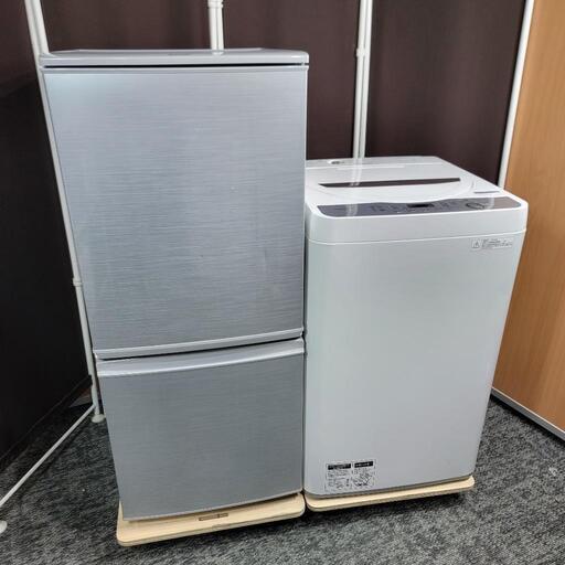 ‍♂️h060227売約済み‼️配送設置は無料‼️つけかえドア対応✨SHARP 家電セット