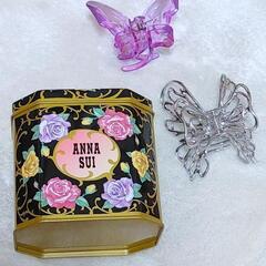 足立区 アナスイ ANNASUI コスメボックス コスメ缶 蝶々...