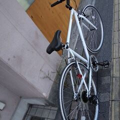 美品☆LASSIG[レッシグ]700c シティークロスバイク 7speed/ホワイト