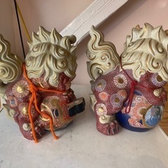 値下げしました。中古品 シーサー置物 セット