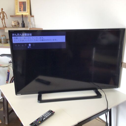 TOSHIBA/東芝 40型液晶テレビ レグザゲームダイレクト搭載 14年製  40S8 REGZA B-CASカード/リモコン付属　地デジ受信/画面表示OK