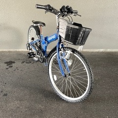 子供用自転車 24インチ 青 6段変速 used GRAPHIS...