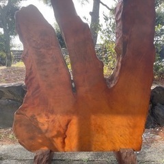 木製飾り物　高さ132cm 幅100cm