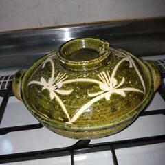 ✨美品✨  グリーン土鍋
