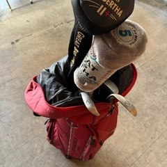 受け取り者決まりました🙇‍♀️バーバリーのゴルフバッグとクラブセット