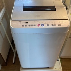 【予定者決定】乾燥機能付き縦型洗濯機シャープ製