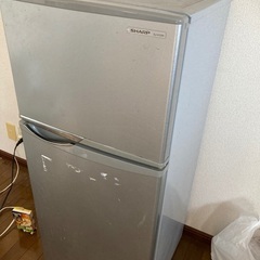 【お渡し完了】2ドア冷蔵庫シャープ製