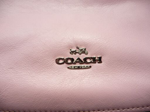 コーチ(COACH)　ピンクミニバッグ　レザーブランドバッグ