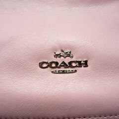 コーチ(COACH)　ピンクミニバッグ　レザーブランドバッグ