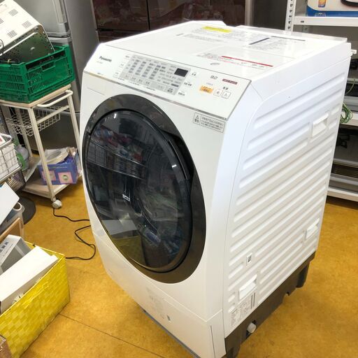 ２０１６年製 Panasonic NA-VR3600L-W [エコナビ搭載　ヒートポンプ乾燥方式　ななめ型ドラム式洗濯乾燥機（9.0kg） 左開き