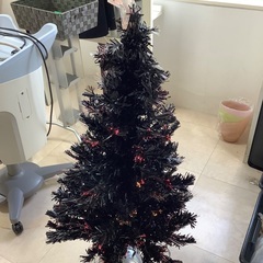 クリスマスツリー　120cm ブラックファイバーツリー