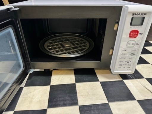 【リサイクルサービス八光】2018 年製　シャープ オーブンレンジ 15L ホワイト系 RE-S50A-W リサイクルサービス八光】2018 年製 シャープ オーブンレンジ 15L