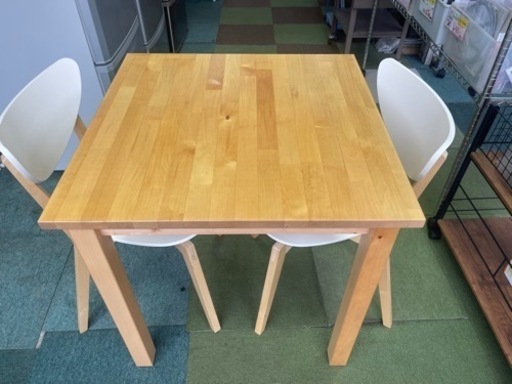 【リサイクルサービス八光】幅74㎝　IKEA　ノルデン　ダイニングテーブル3点セット