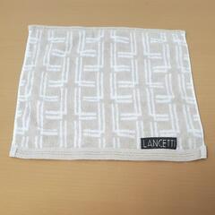 LANCETTI金糸刺繍ハンカチ