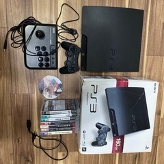 【お取終了】ps3本体　ソフト８本　電源ケーブル　コントローラー１つ