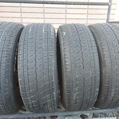 ハイエース　アルミホイール　ウェッズ16インチ　ホワイトレタータイヤ　4本