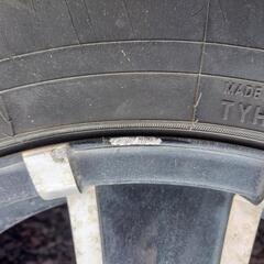 ハイエース　アルミホイール　ウェッズ16インチ　ホワイトレタータイヤ　4本