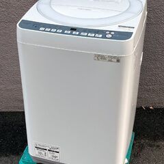 ㊴【税込み】美品 シャープ 7kg 全自動洗濯機 ES-T714...