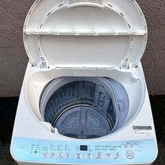 ㊴【税込み】美品 シャープ 7kg 全自動洗濯機 ES-T714 穴なしステンレス槽