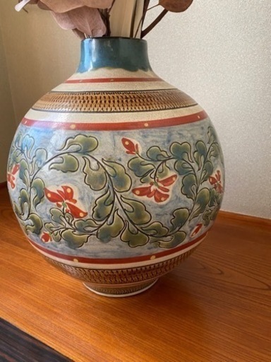 購入金額30万円越え！3万円出品からの大幅値下げ！大壺　小橋川　沖縄　赤焼