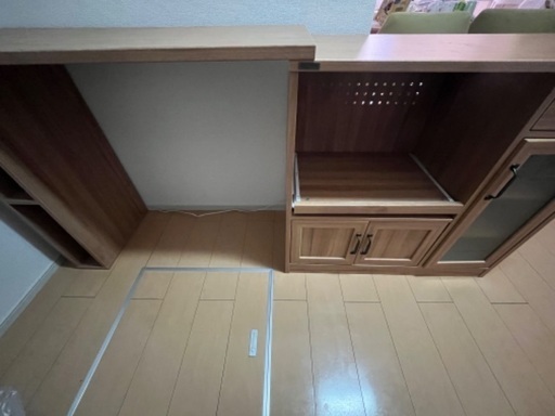 17時30分まで最終値下げ　長さ変更出来る食器棚　美品