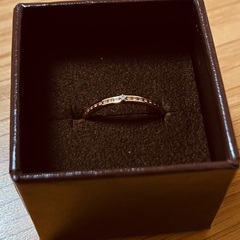 【美品】アガット　ダイヤリング