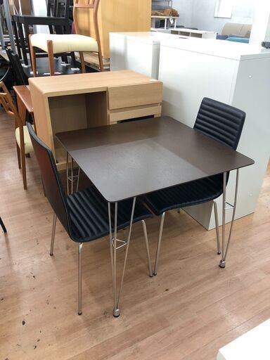 ダイニングセット ニトリ クーボ 椅子2脚 ダイニングテーブル 幅75cm 総額29970円自社配送時代引き可(現金、クレジット、スマホ決済対応)