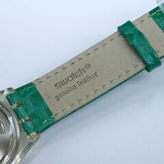 美品 動作品 SWATCH SAK111 RAMMARO 自動巻腕時計 23石 樹脂製 オープンハート 裏スケ グリーン 1994年 札幌市 清田区 平岡 Ｔ