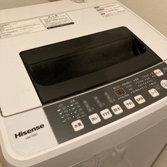【決まりました】家電 生活家電 洗濯機 Hisense