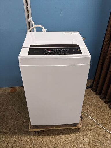 アイリスオーヤマ 全自動洗濯機 6.0kg 2020年製 IAW-T602E 部屋干しモード 予約タイマー チャイルドロック