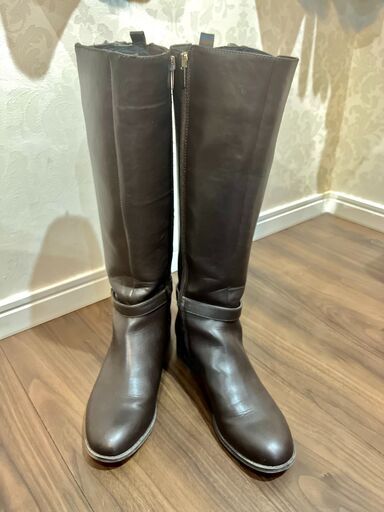 【アメリカ産】NINE WEST ロングブーツ 25cm ブーツキーパー付き