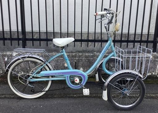 ＜希少・当時物・整備済＞美品車・ツノダ・トライスター 前二輪・外装4段変速 TU号・三輪車自転車・お掃除済みですぐ乗れます♪