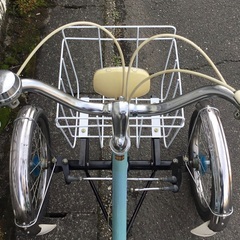 ＜希少・当時物・整備済＞美品車・ツノダ・トライスター 前二輪・外装4段変速 TU号・三輪車自転車・お掃除済みですぐ乗れます♪ 希少・当時物・整備済＞美品車・ツノダ・トライスター 前二輪・外装4段