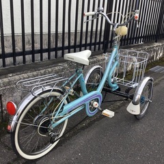 ＜希少・当時物・整備済＞美品車・ツノダ・トライスター 前二輪・外装4段変速 TU号・三輪車自転車・お掃除済みですぐ乗れます♪ 希少・当時物・整備済＞美品車・ツノダ・トライスター 前二輪・外装4段