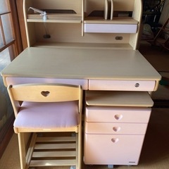 お取引中]コイズミ学習机4点セット